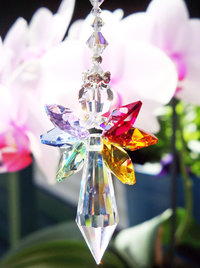 Crystal Suncatcher, Rainbow Guardian Angel Sun Catcher, Crystal Angel Memorial Gift