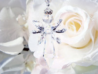 Crystal Angel Suncatcher Car Charm, Swarovski Crystal Rear View Mirror Charm