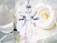 Crystal Angel Suncatcher Car Charm, Swarovski Crystal Rear View Mirror Charm