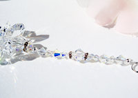 Guardian Angel Rear View Mirror Charm, Crystal Angel Suncatcher Car Charm, Angel Memorial Gift