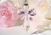 Crystal Angel Suncatcher, Pink Angel Sun Catcher for the Home, Memorial Gift