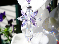 Purple  Guardian Angel Suncatcher for the Home, Crystal Angel Memorial Gift, Baby Shower Gift