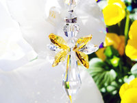 yellow angel suncatcher