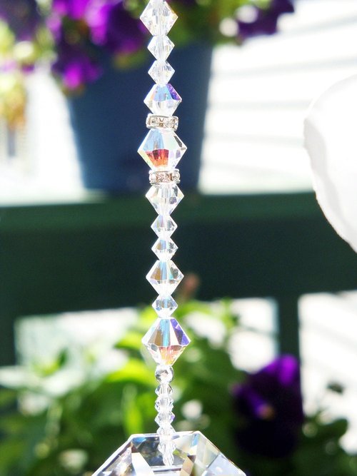 Crystal Fan Pull Chain