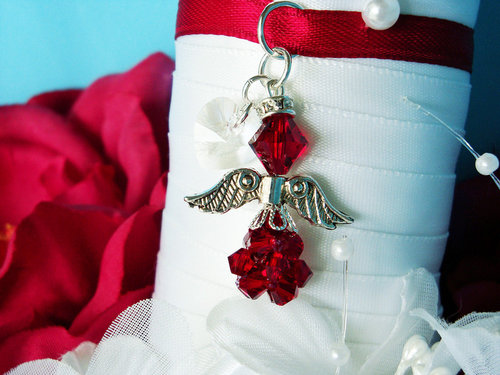 christmas wedding bouquet charm