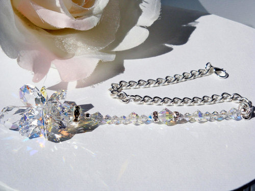 crystal rear view mirror charm