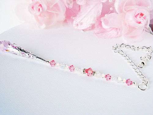 pink rearview mirror charm