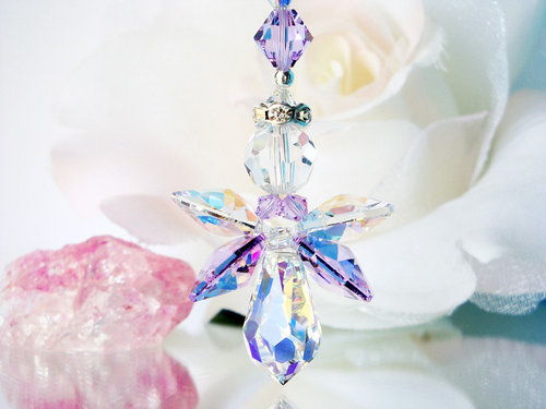 swarovski crystal angel suncatcher