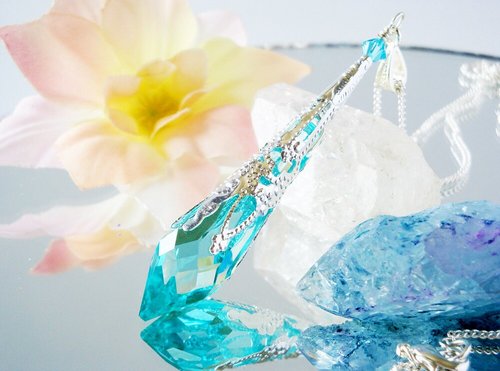 Swarovski Crystal Necklace, Crystal Pendant