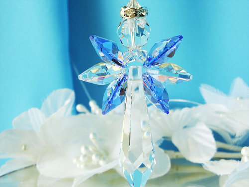 crystal angel suncatcher car charm