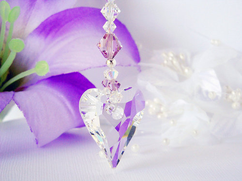 crystal rear view mirror charm