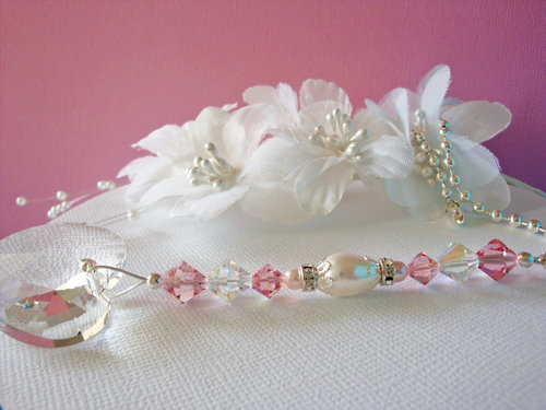 Pink Crystal Ceiling Fan Pull