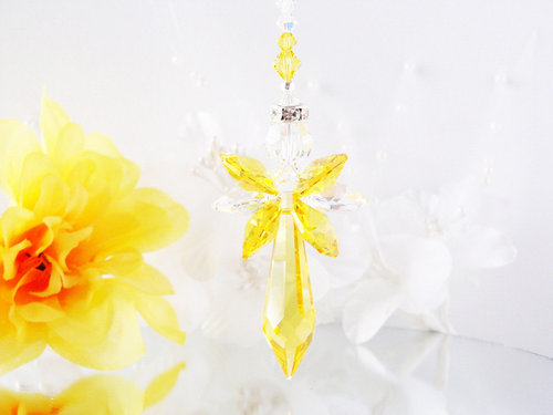 crystal rear view mirror charm