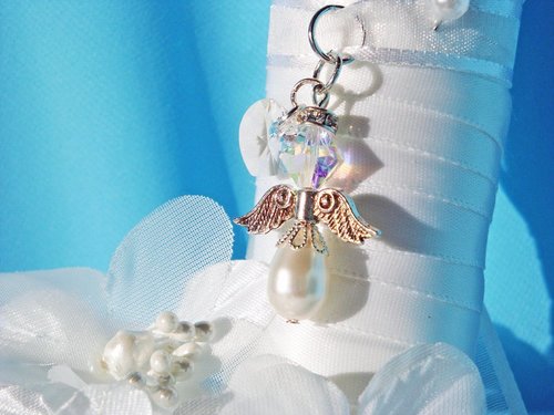 angel bridal bouquet charm