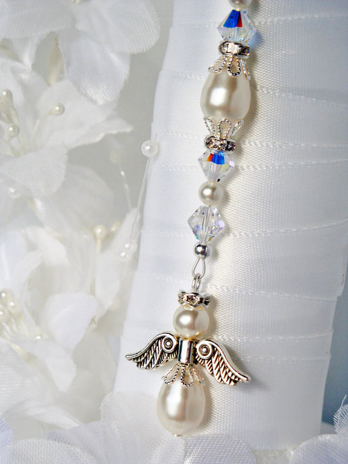 angel bridal bouquet charm