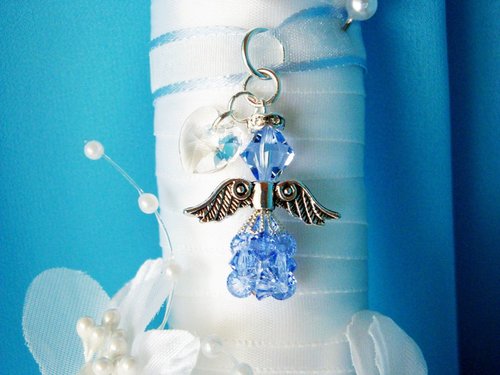 something blue bridal bouquet charm