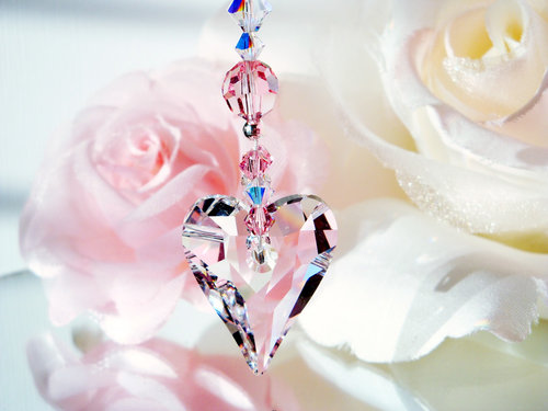 crystal rear view mirror charm