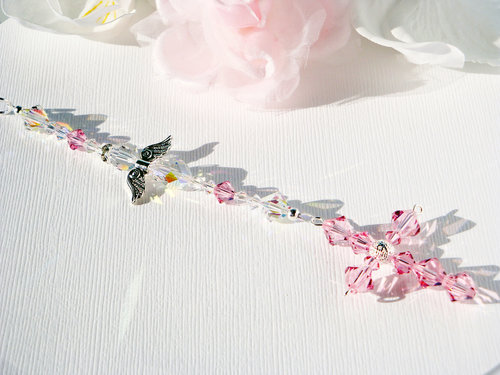 crystal rear view mirror charm