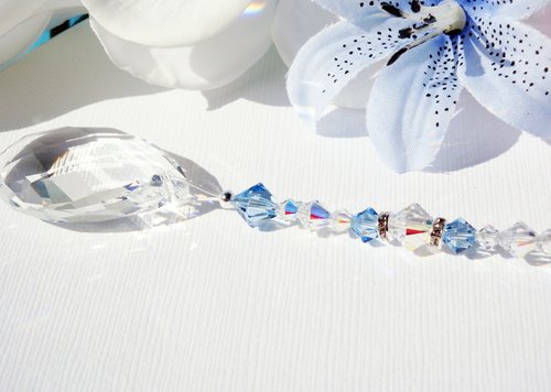 Crystal Ceiling Fan Pull Chain – Swarovski Light Pull in Multiple Colors | Housewarming Gift