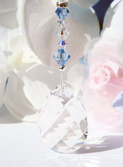 Crystal Ceiling Fan Pull Chain – Swarovski Light Pull in Multiple Colors | Housewarming Gift