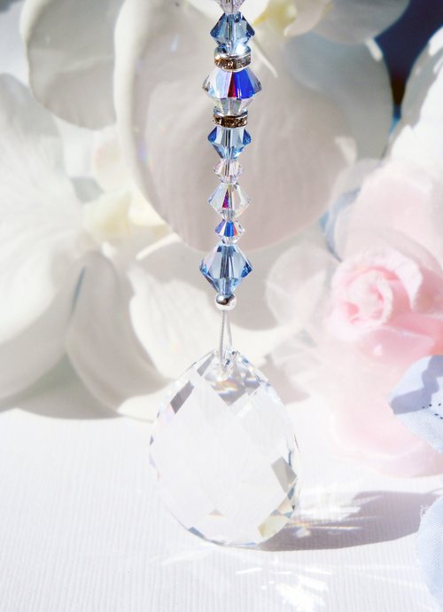 Crystal Ceiling Fan Pull Chain – Swarovski Light Pull in Multiple Colors | Housewarming Gift