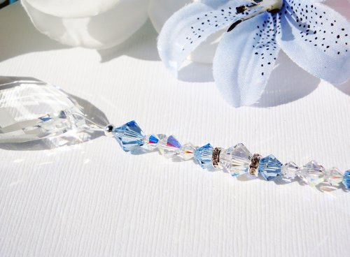Crystal Ceiling Fan Pull Chain – Swarovski Light Pull in Multiple Colors | Housewarming Gift