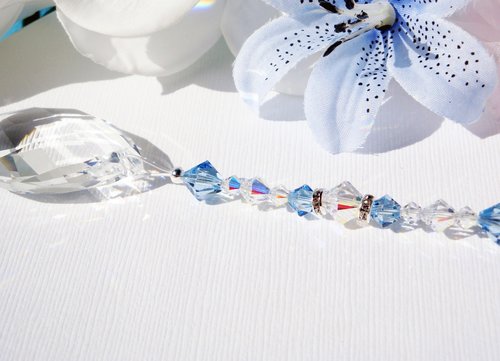 Crystal Ceiling Fan Pull Chain – Swarovski Light Pull in Multiple Colors | Housewarming Gift