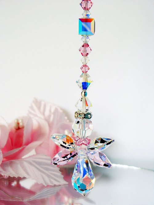 Angel Ceiling Fan Pull Chain – Pink Guardian Angel Light Pull | Baby Shower & Home Gift for Her