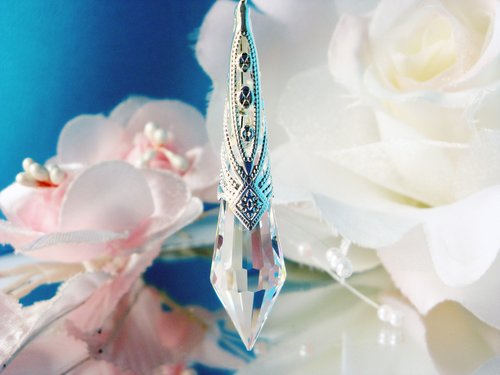 Crystal Rearview Mirror Charm – Sparkling Suncatcher Car Decor Accessory - Car Mirror Hanger