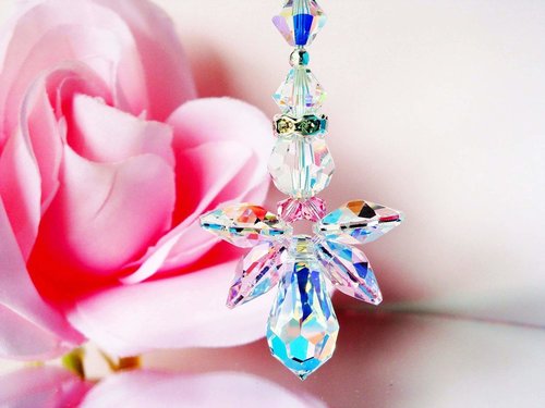 Angel Ceiling Fan Pull Chain – Pink Guardian Angel Light Pull | Baby Shower & Home Gift for Her