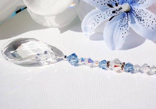 Crystal Ceiling Fan Pull Chain – Swarovski Light Pull in Multiple Colors | Housewarming Gift