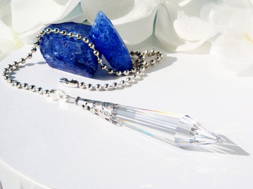 Crystal Ceiling Fan Pull Chain – Asfour Pendant Light Pull, Chandelier Accent & Housewarming Gift 