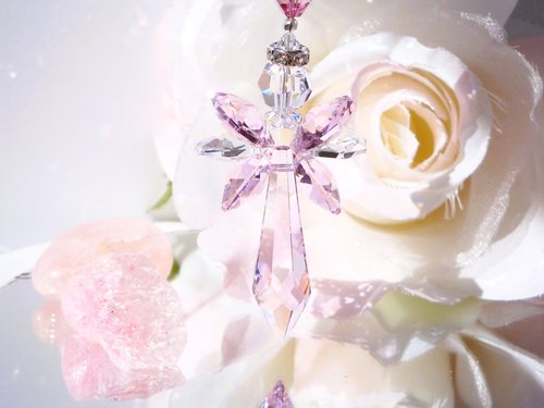 Swarovski Crystal Angel Car Charm