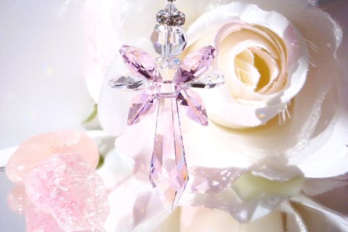 Pink Angel Suncatcher, Memorial Gift