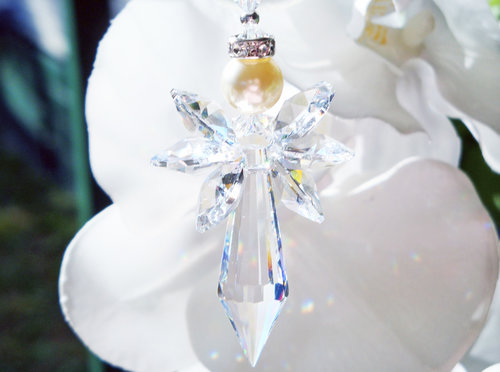 Swarovski Crystal Angel Suncatcher 
