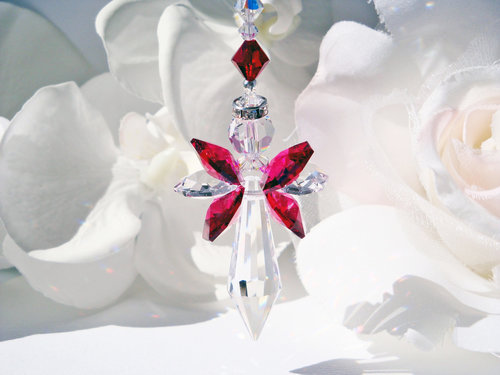 crystal angel suncatcher for home