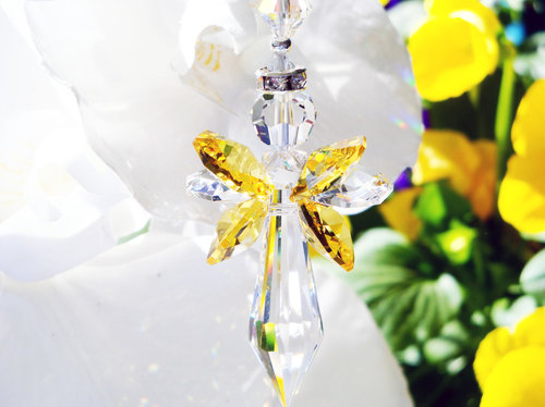 crystal angel suncatcher