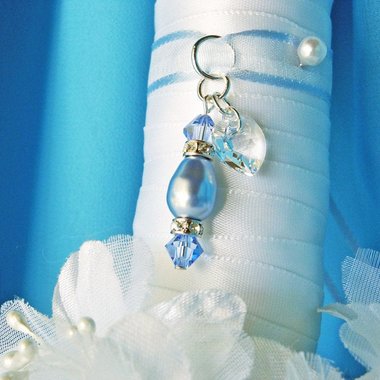 Something Blue Wedding Bouquet Charm