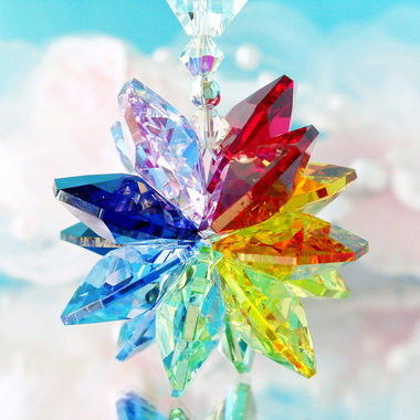 crystal suncatcher car charm