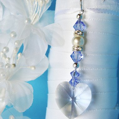 something blue wedding bouquet charm