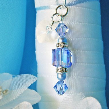 something blue bouquet charm