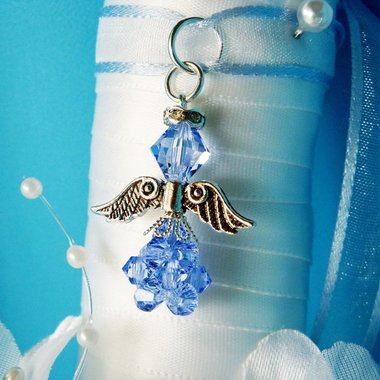 something blue bouquet charm