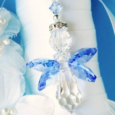 something blue bouquet charm