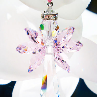 pink crystal suncatcher