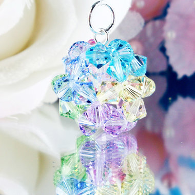 Swarovski Crystal Keychain, Rainbow Crystal Ball Key Chain, Crystal Keychains for Women, Key Ring