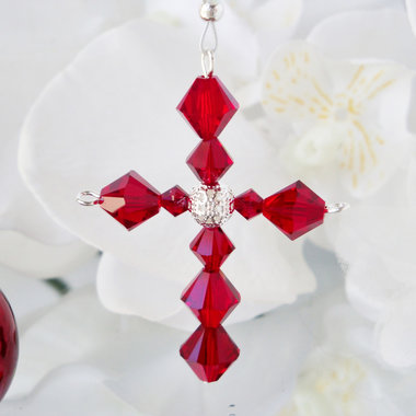 red cross car charm