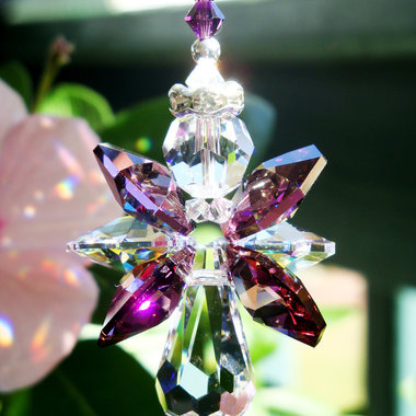 Kreuz Kristall Suncatcher, Swarovski Kristall Auto Ornament