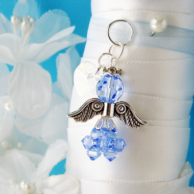 something blue bouquet charm