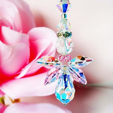 Angel Ceiling Fan Pull Chain – Pink Guardian Angel Light Pull | Baby Shower & Home Gift for Her