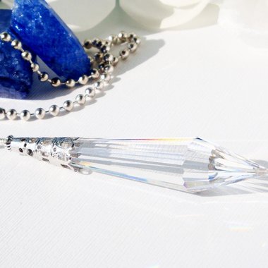 Crystal Ceiling Fan Pull Chain, Asfour Crystal Pendant Light Pull, Housewarming Gift, Chandelier Crystal for Ceiling Fan